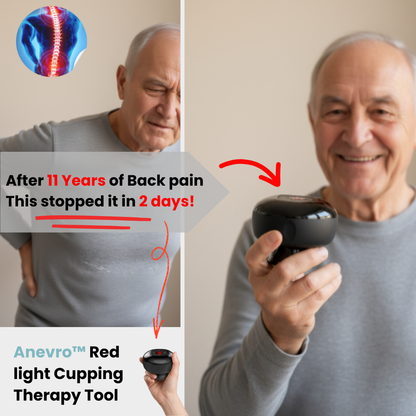 Anevro™ Red Light Cupping Therapy Device - 15 minutes a day to a pain-free life