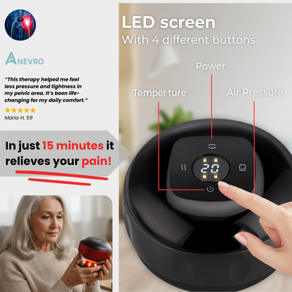Anevro™ Red Light Cupping Therapy Device - 15 minutes a day to a pain-free life